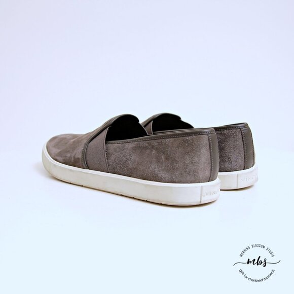 Vince Preston Suede Slip Ons - Picture 7 of 12